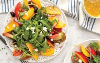 Healthy Recipes - Peach Tomato Salad