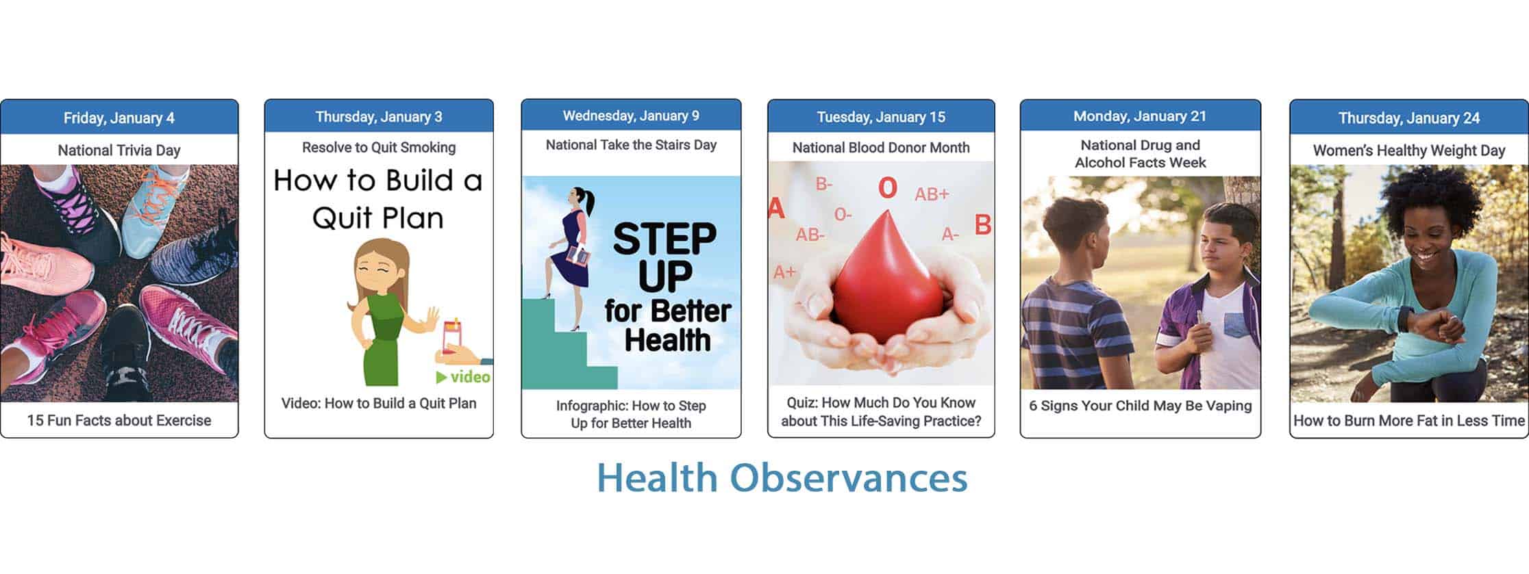 Health Observance Content for Social Media Baldwin Publishing