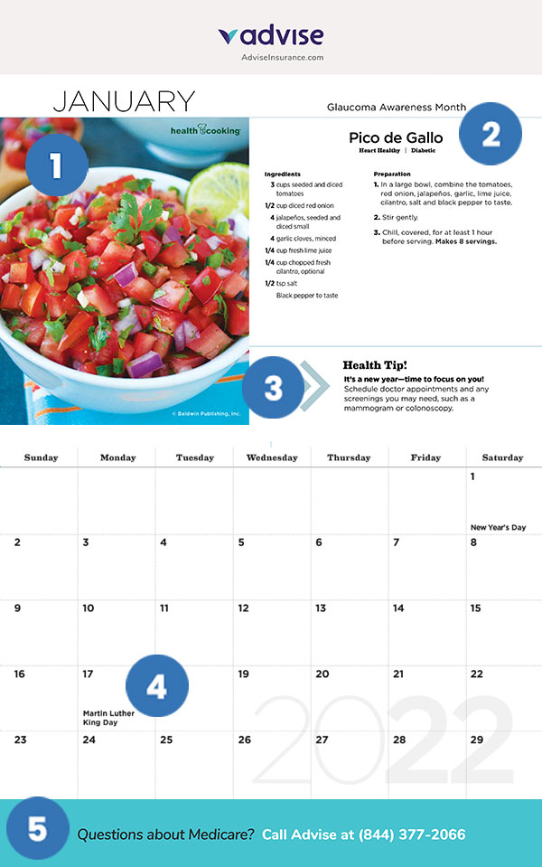 Promotional Calendar Features Promotional Calendar Features