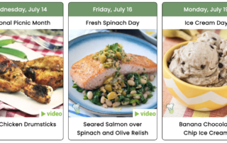 Healthy Recipes Social Media Planner