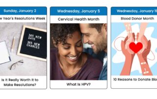 January 2022 Health Observance Calendar