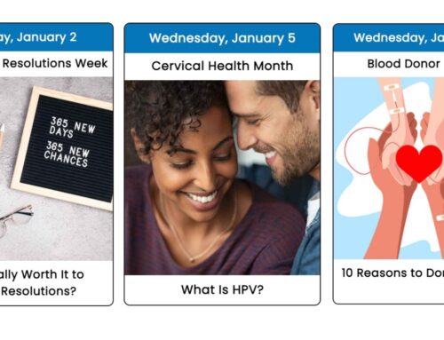 Your January 2022 Health Days Calendar