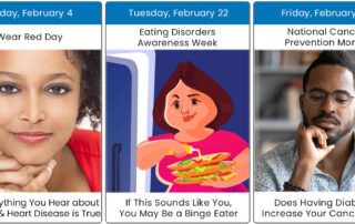 February 2022 health observance calendar