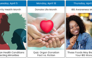 April 2022 Health Days Calendar