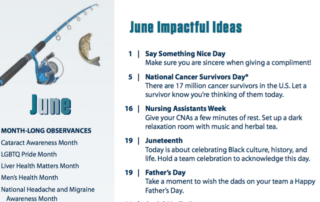 June 2022 Health Days Calendar