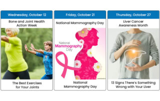 October Health Days Calendar