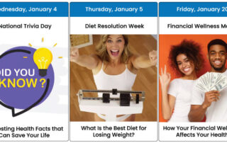 January Health Days Calendar