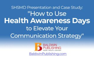 SHSMD Presentation How to Use Health Awareness Days