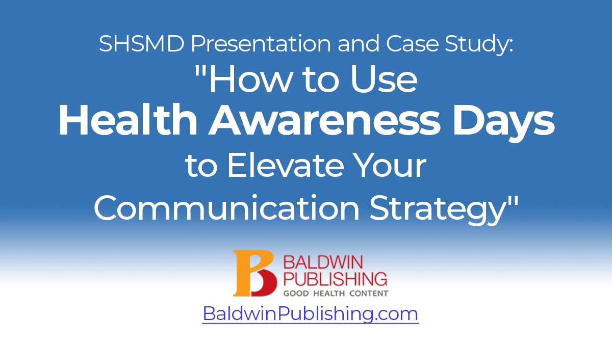 SHSMD Presentation How to Use Health Awareness Days