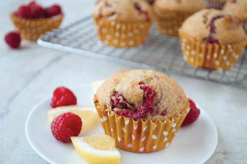 Health eCooks Lemon Raspberry Muffins