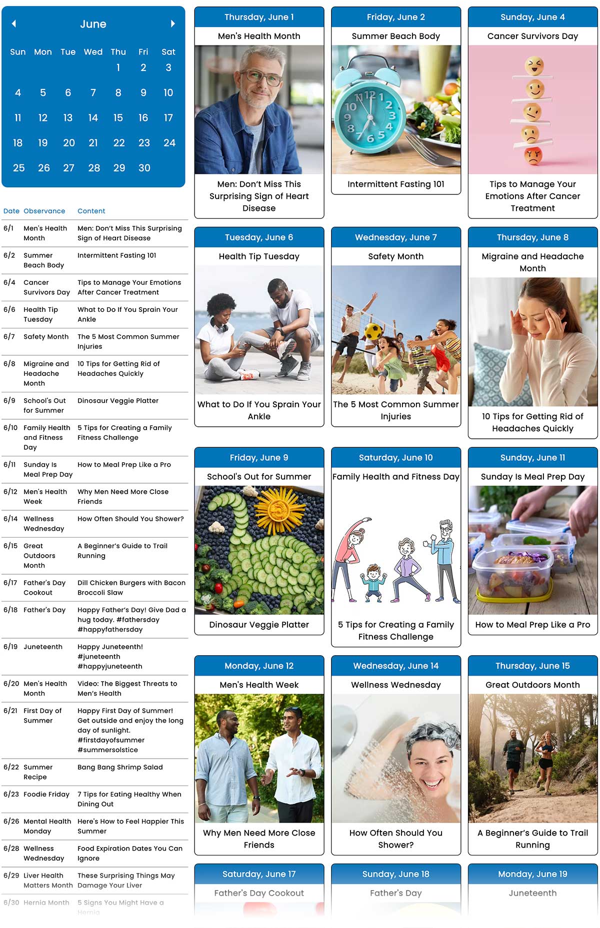 June Social Media Guide