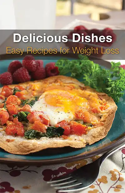 Delicious Dishes for Weight Loss Digital Cookbook Cover