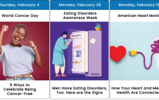 Images and graphics for February 2024 health observances