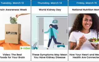 Images and graphics for health days in March 2024