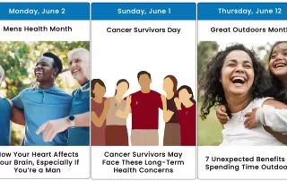 Images and graphics for June 2025 health observances