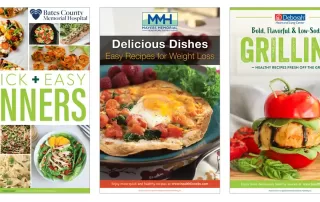 Digital cookbook covers branded for hospitals