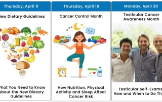 Images and graphics for April 2026 health awareness days