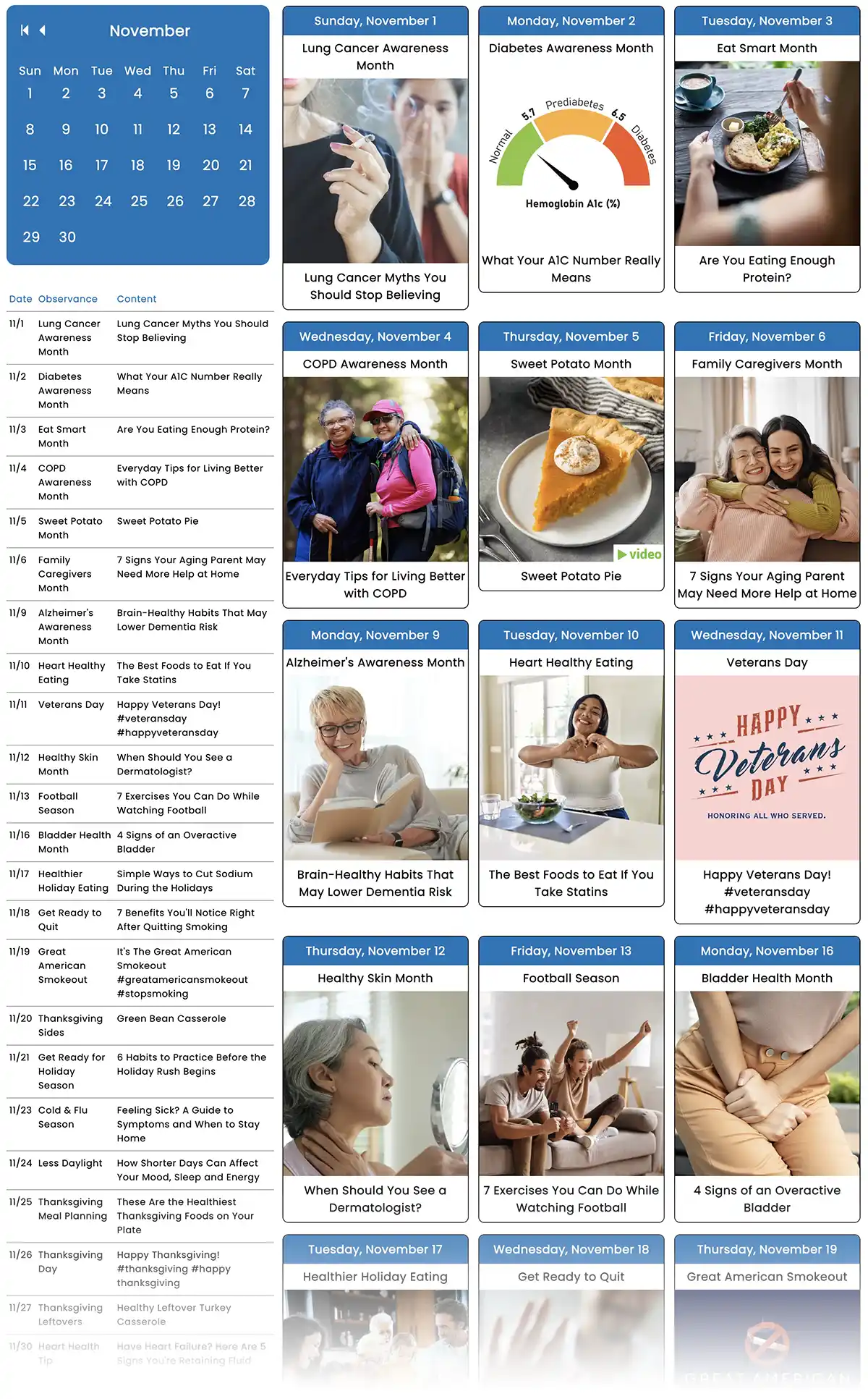 November 2026 Social Media Planner