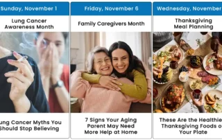 Images and graphics for November 2026 health awareness days